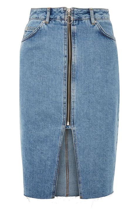 topshop denim skirt